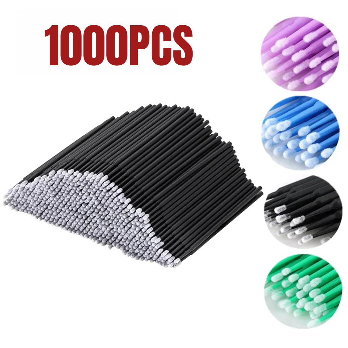 Paint Brush - 1000/500 шт. щетка для чистки ресниц,