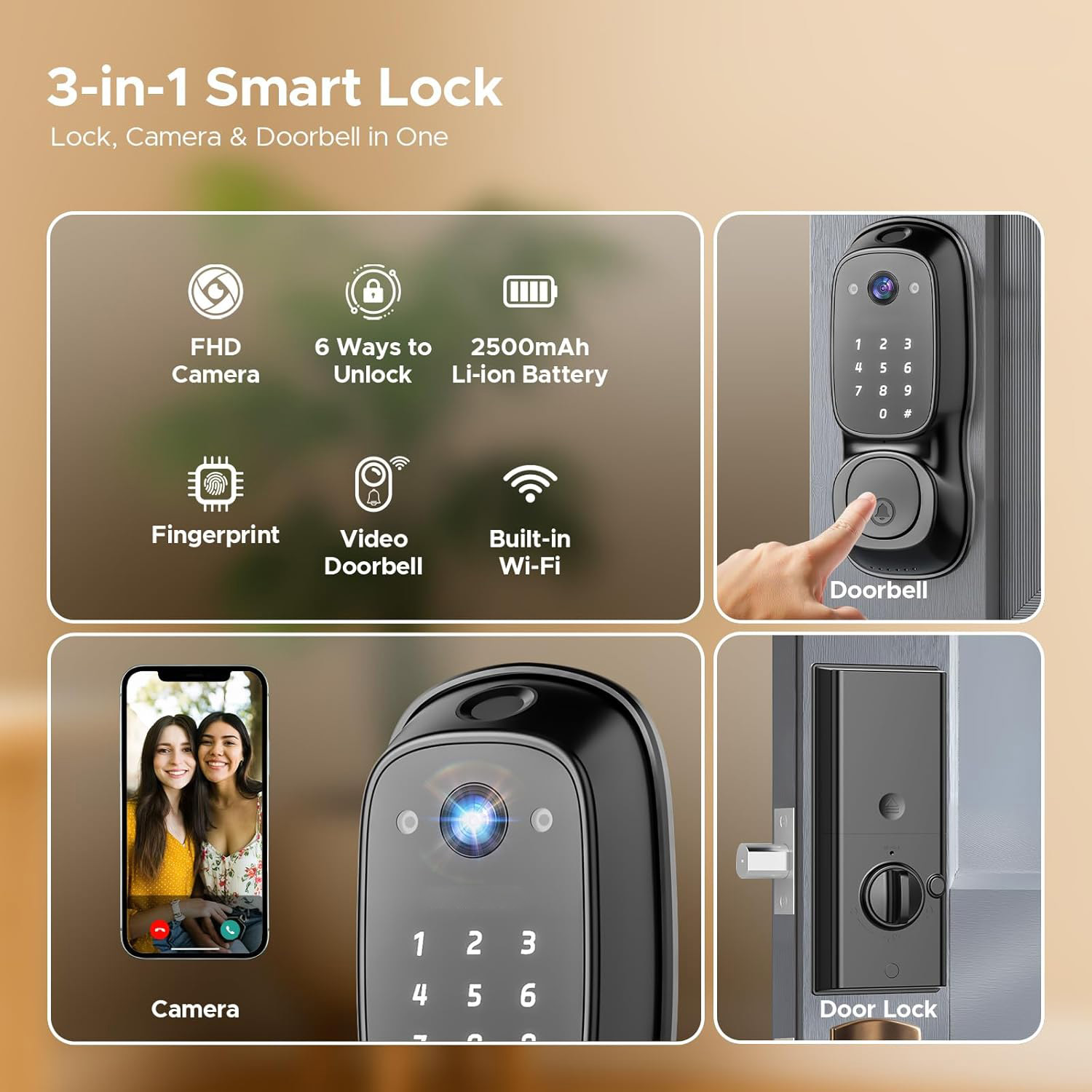 Умный дверной замок Tuya с Wi- – обзор и цена Door Lock