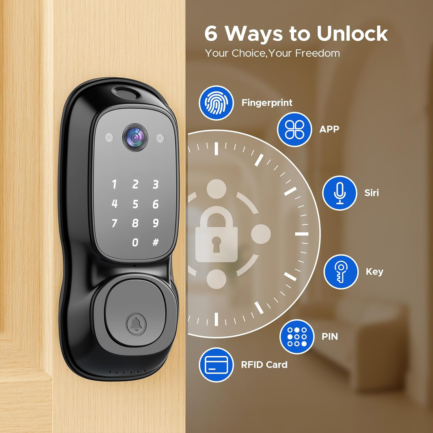 Умный дверной замок Tuya с Wi- – обзор и цена Door Lock