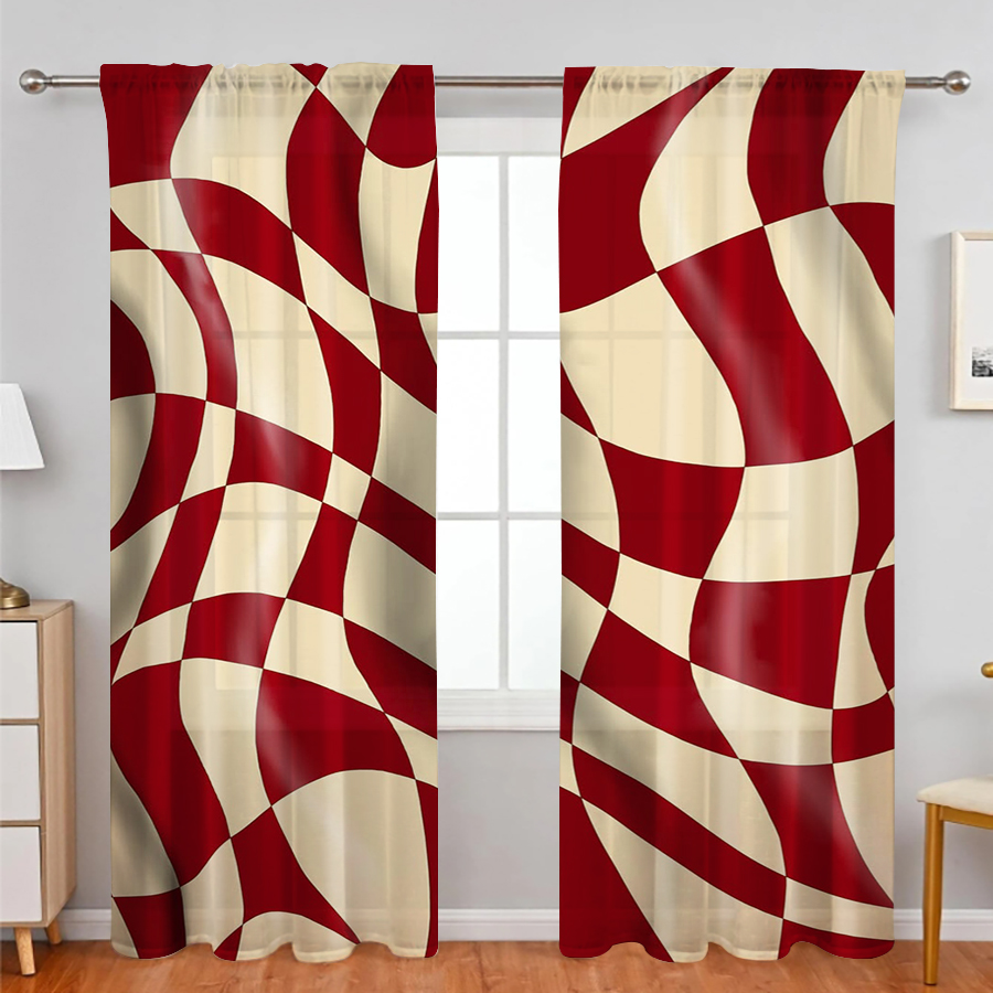 2 шт. полупрозрачных штор, вин – обзор и цена Curtain Rods