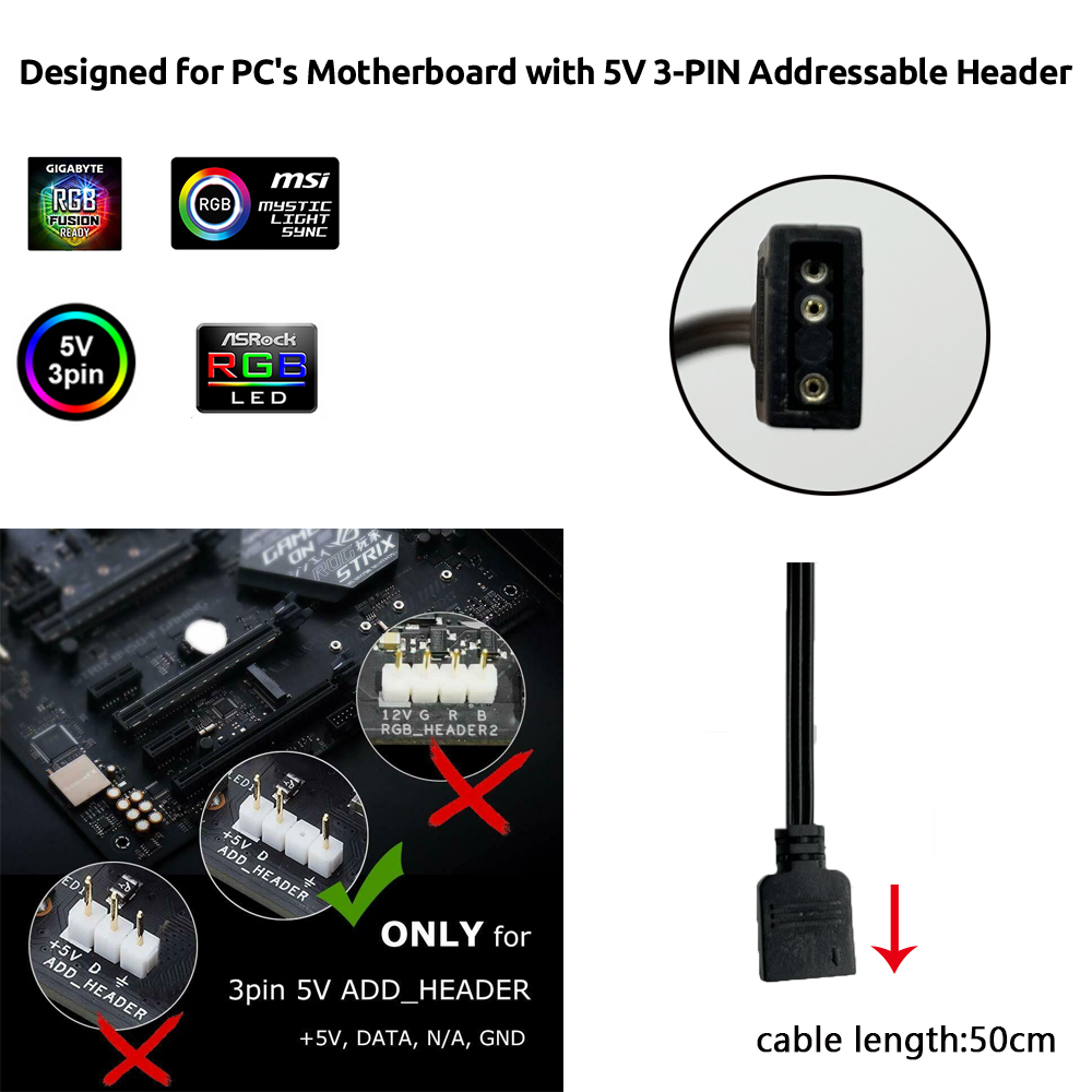 5V ARGB 3-контактный разъем дл – обзор и цена Led Strip Lights