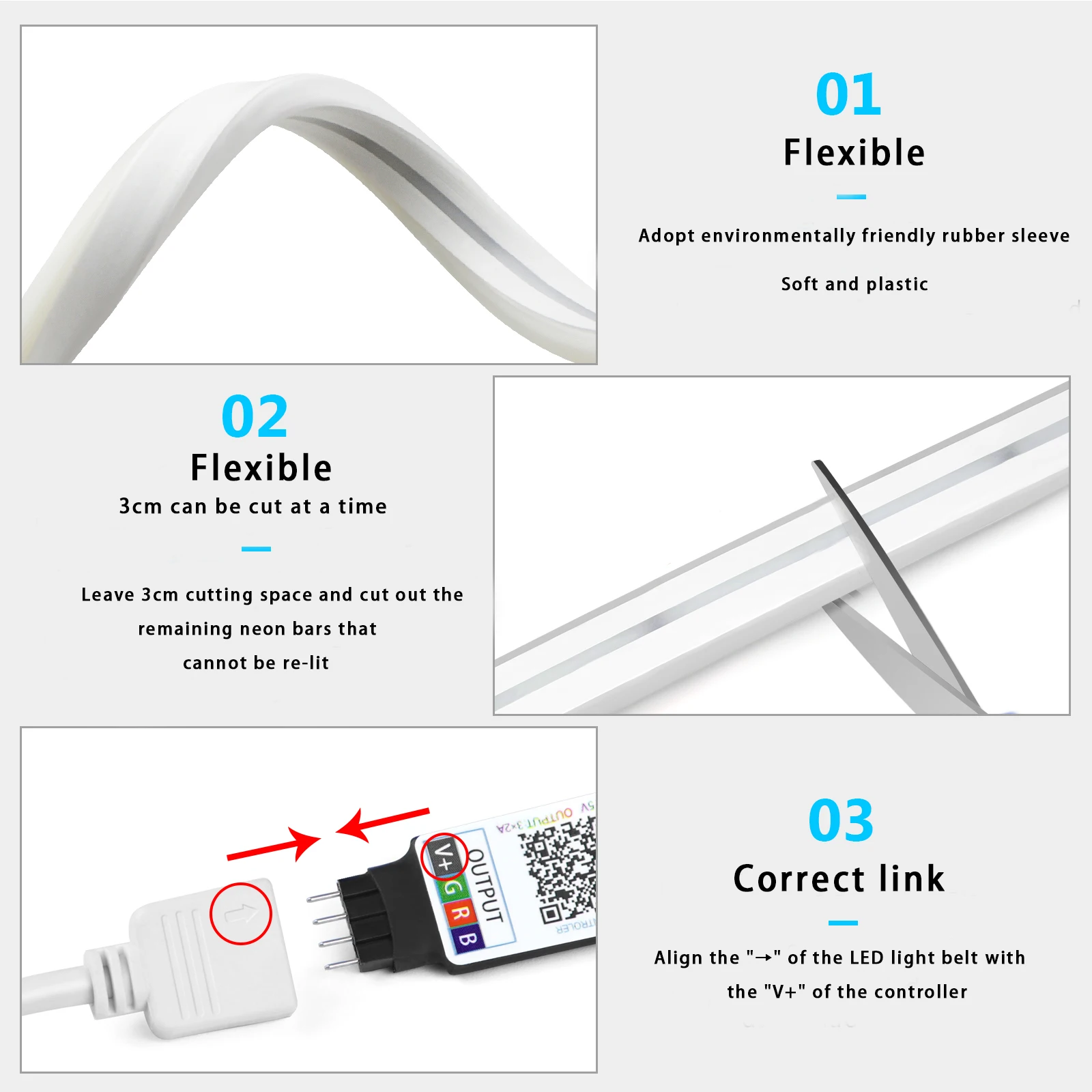 1-5 м RGB светодиодный неоновы – обзор и цена Led Strip Lights